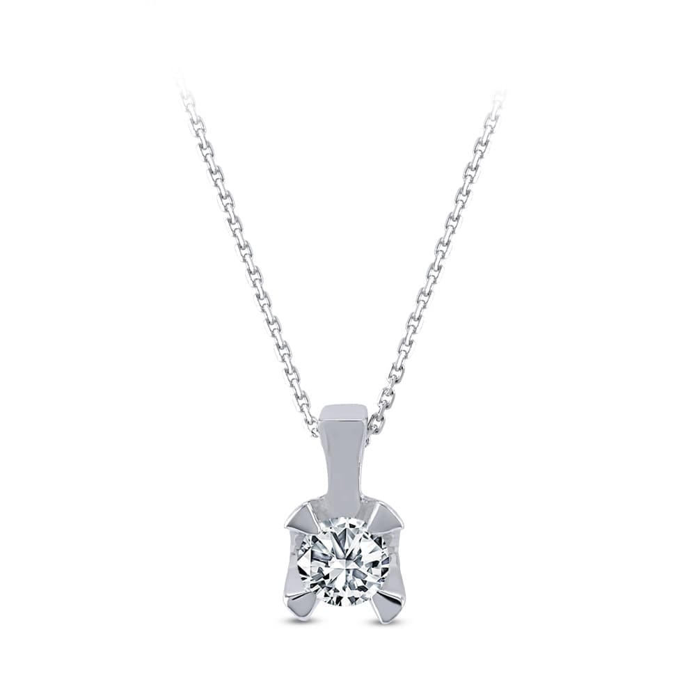 0,15 Karat Forevermark Tektaş Pırlanta Kolye