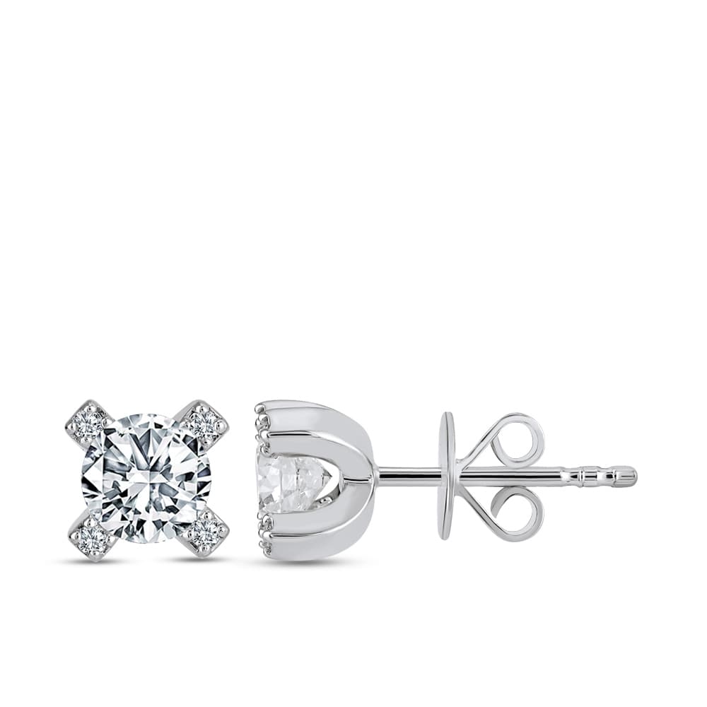 0,41 Karat Forevermark Cornerstones Tektaş Pırlanta Küpe