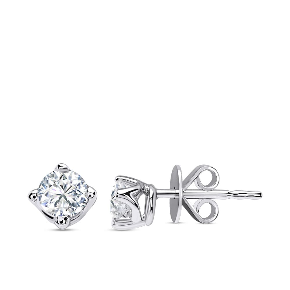 0,40 Karat Forevermark Tektaş Pırlanta Küpe