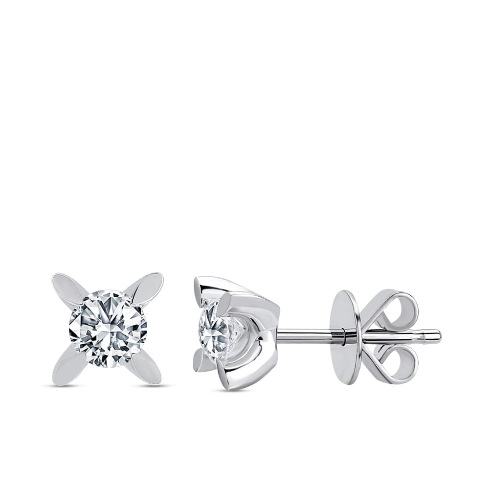 0,38 Karat Forevermark Tektaş Pırlanta Küpe