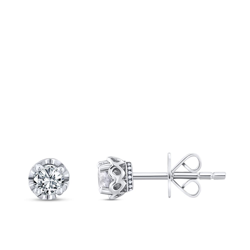 0,36 Karat Forevermark Tektaş Pırlanta Küpe