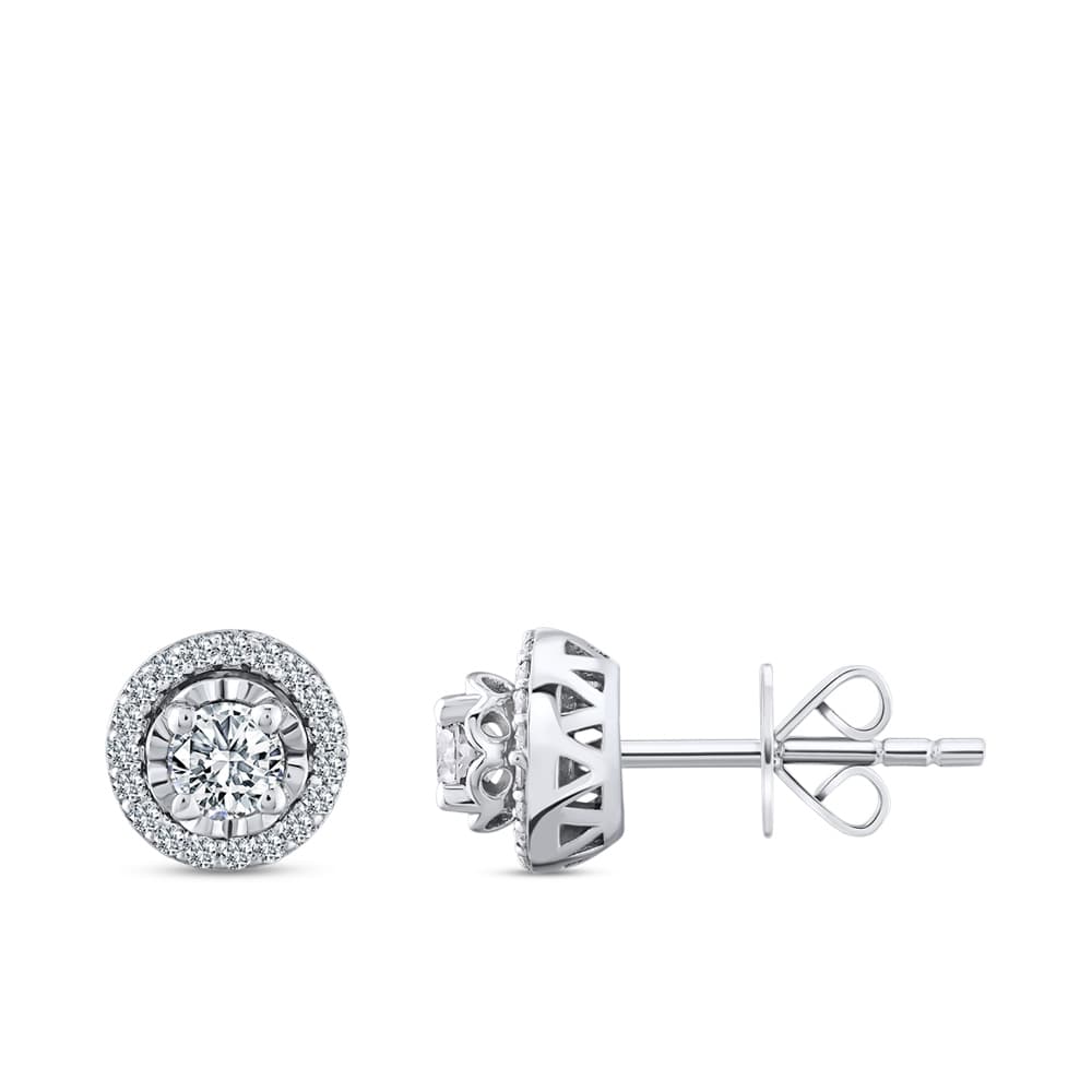 0,53 Karat Forevermark Endlea Koleksiyonu Tektaş Pırlanta Küpe