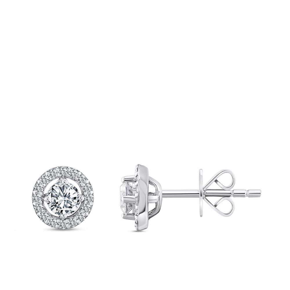 0,56 Karat Forevermark The Centre of My Universe Tektaş Pırlanta Küpe
