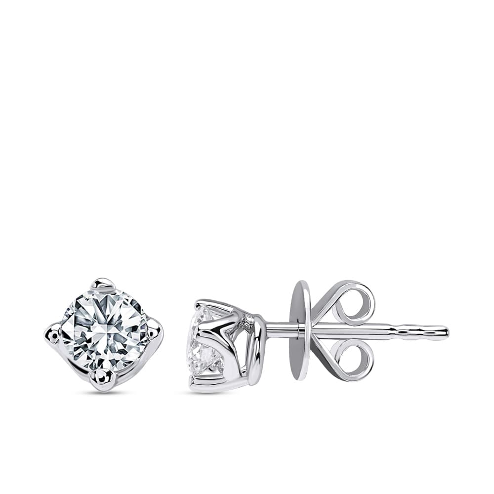 0,44 Karat Forevermark Setting Koleksiyonu Tektaş Pırlanta Küpe