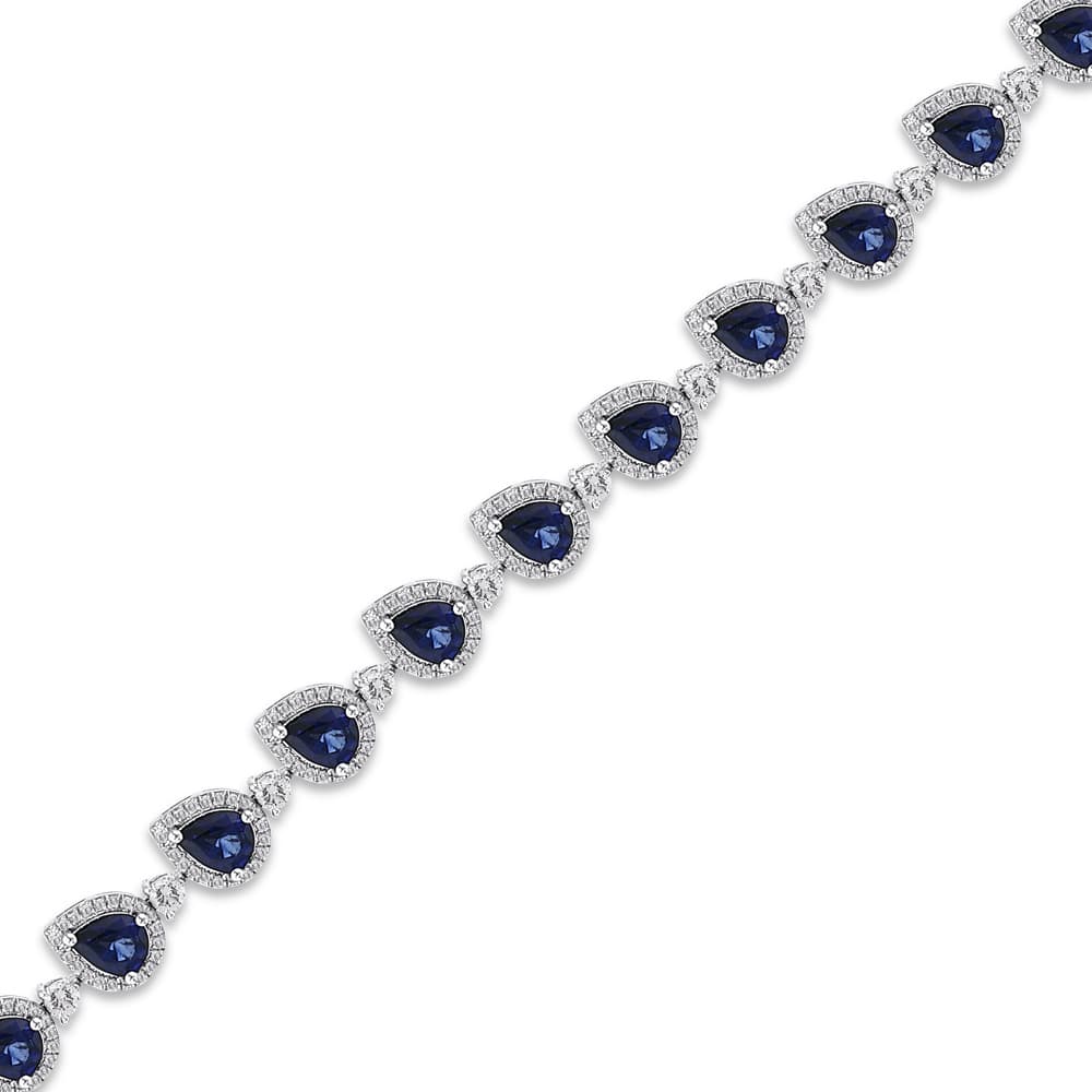 7,13 Karat Safir Pırlanta Bileklik