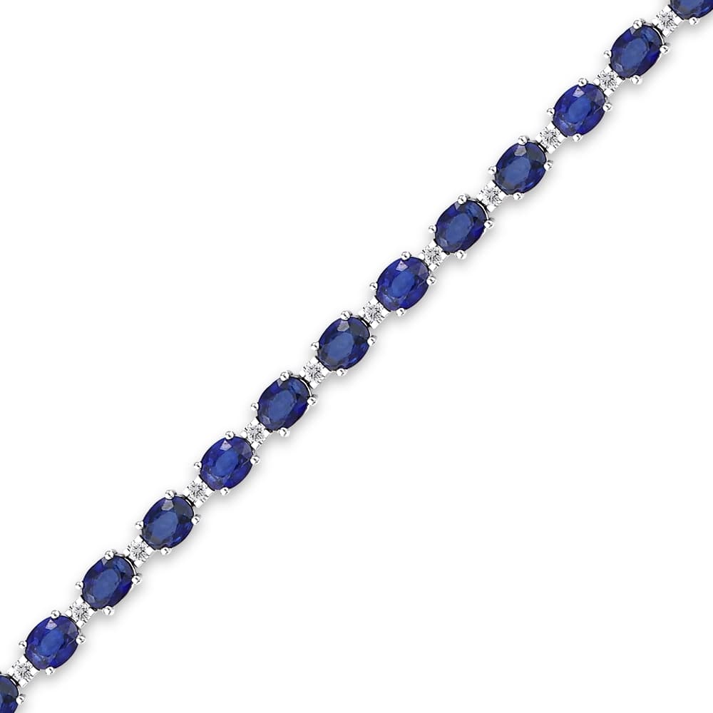 10,33 Karat Pırlanta Safir Bileklik