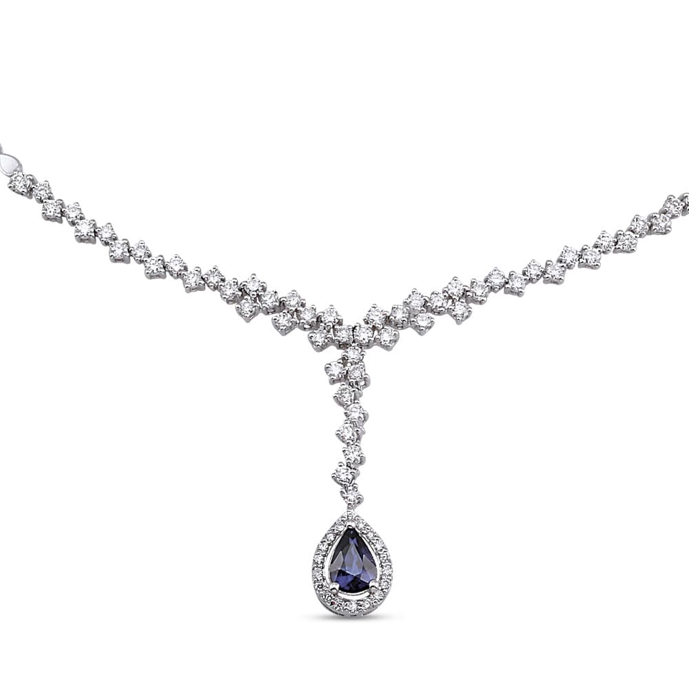 1,86 Karat Pırlanta Safir Gerdanlık