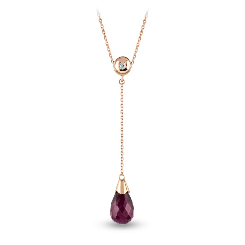 1,62 Karat Garnet Kolye