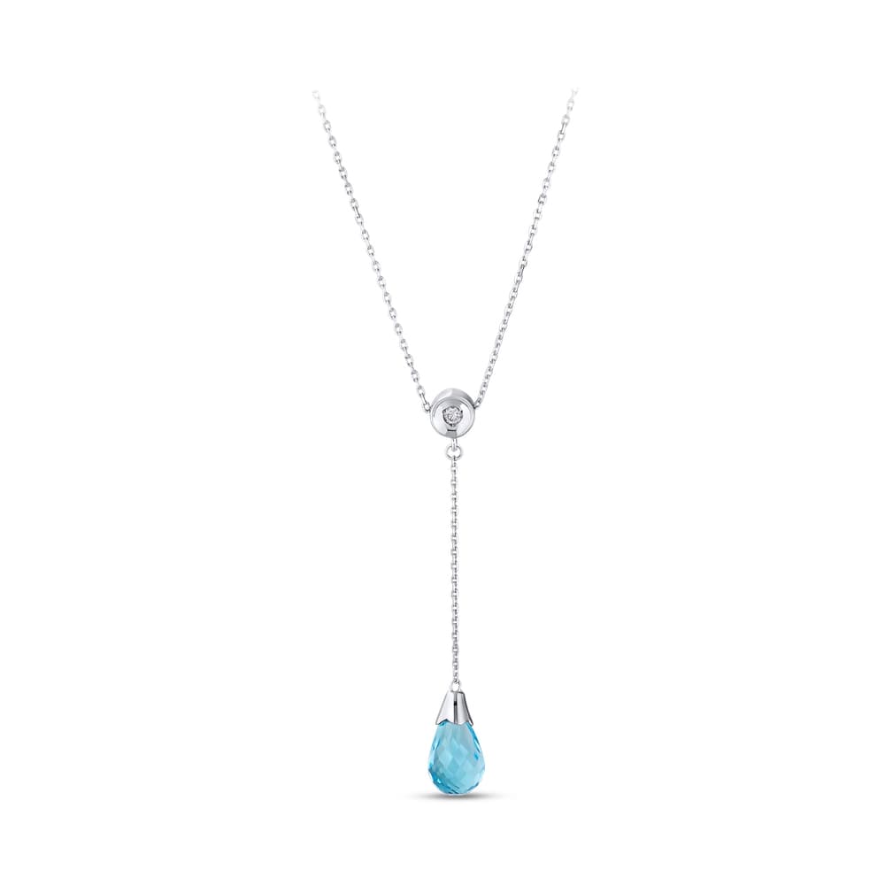 1,67 Karat Blue Topaz Kolye