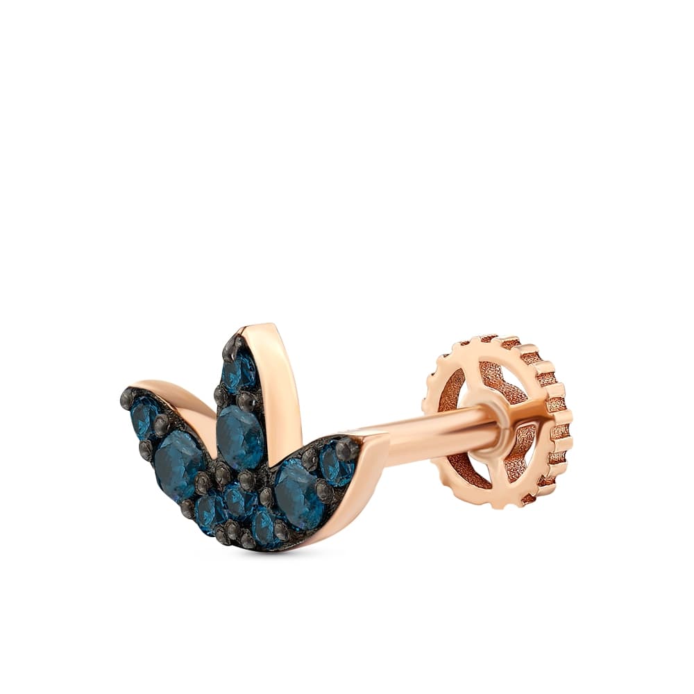 0,13 Karat Pırlanta Lotus Tragus
