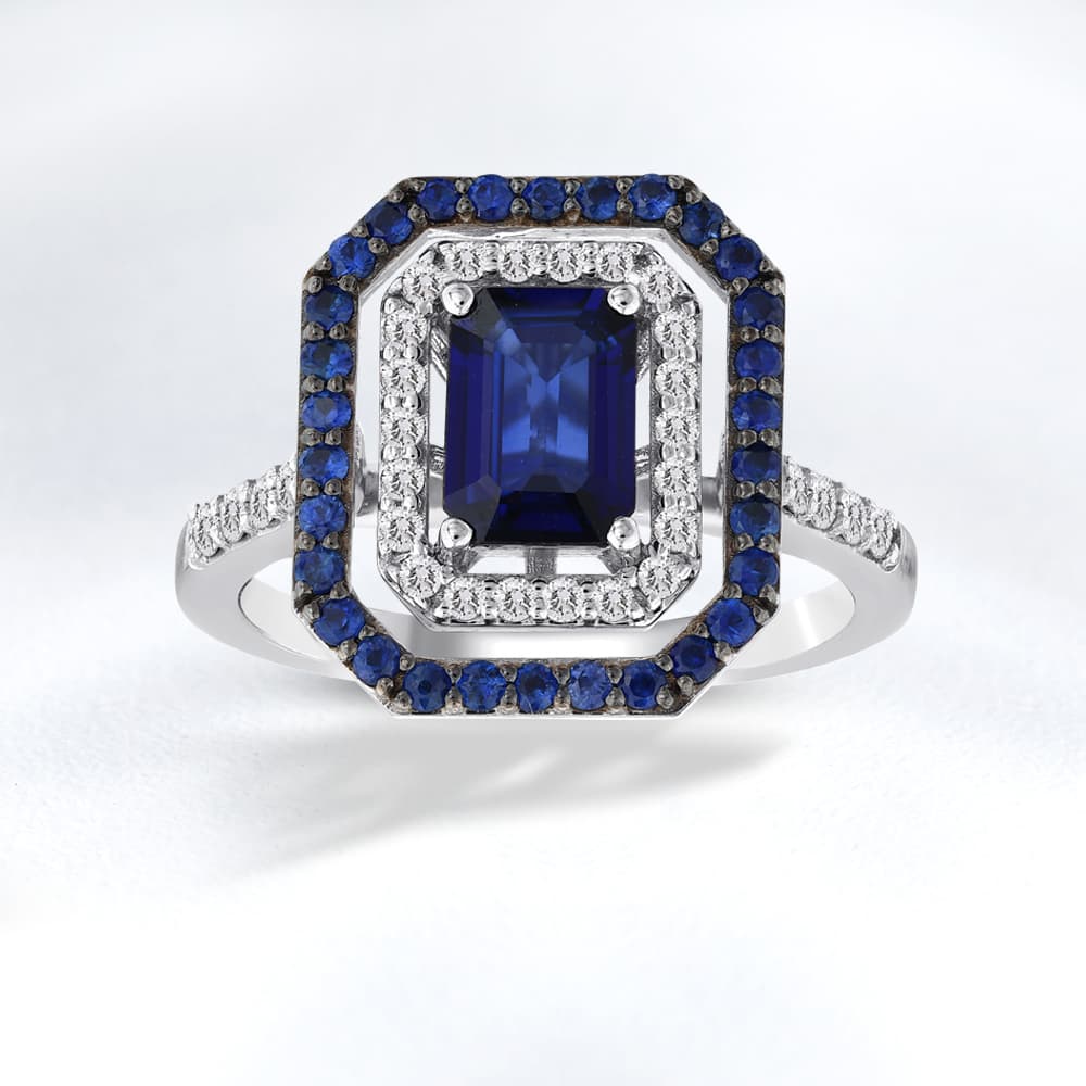 1,48 Karat Safir Pırlanta Yüzük