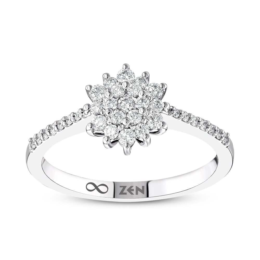 0,33 Karat Lotus Reina Pırlanta Yüzük