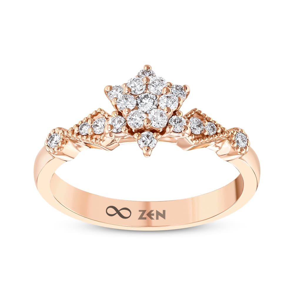 0,30 Karat Lotus Reina Pırlanta Yüzük