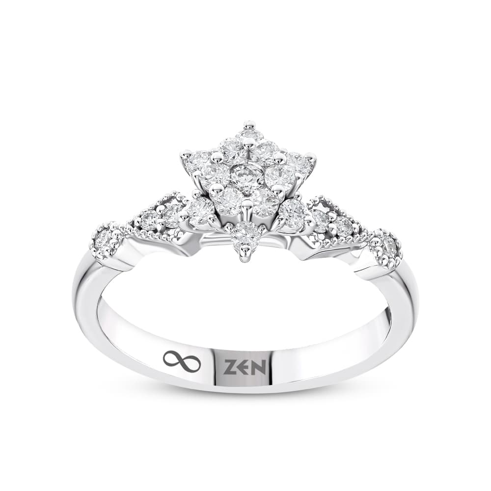 0,32 Karat Lotus Reina Pırlanta Yüzük
